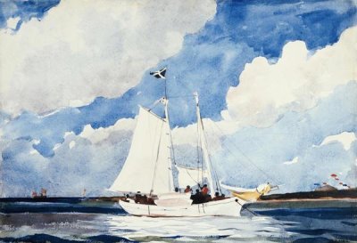 Winslow Homer - Fishing Schooner, Nassau