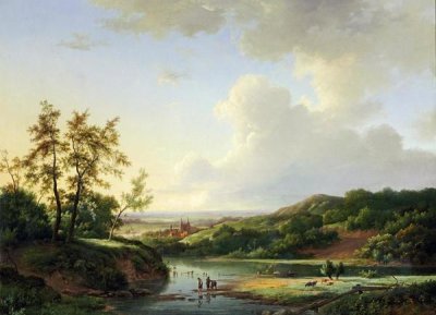 Marinus Adrianus Koekkoek - An Extensive Landscape