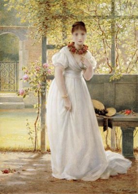 George Dunlop Leslie - In The Walled Garden