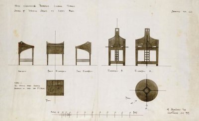 Charles Rennie Mackintosh - Designs For Writing Desks