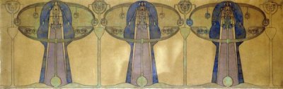 Frances Macdonald MacNair - Design For a Decorative Frieze