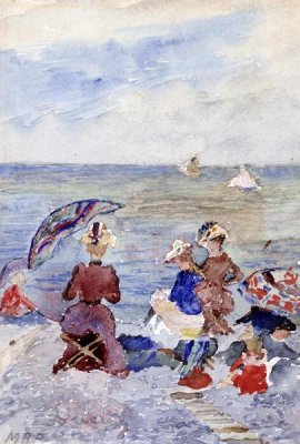 Maurice Brazil Prendergast - Figures on The Beach