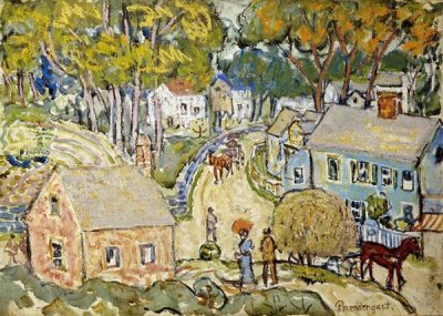 Maurice Brazil Prendergast - A New England Village