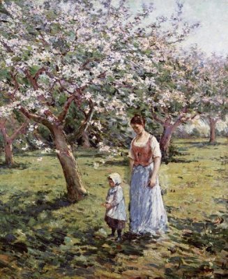 Theodore Robinson - Promenade Among The Blossoms