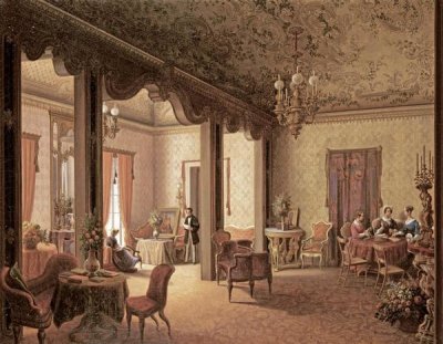 Carl Ludwig Rundt - The Interior of The Salon of Tsarina Alexandra