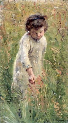 Bertha Wegmann - Picking Flowers