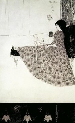 Aubrey Beardsley - Seated Woman