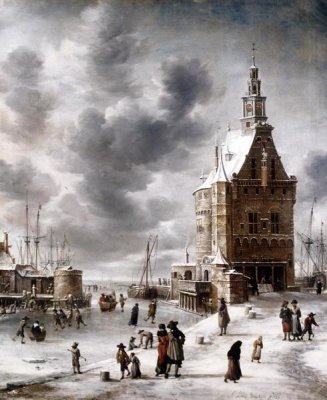 Jan Abrahamz Beerstraaten - Town Gate of Hoorn