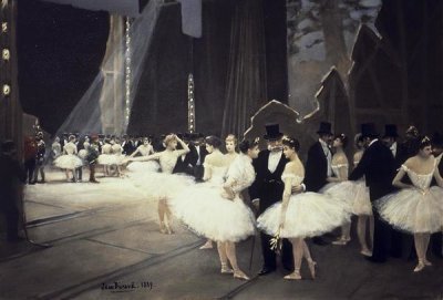 Jean Beraud - Backstage at The Opera