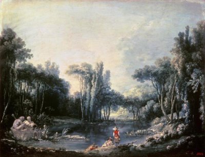 Francois Boucher - Landscape With a Pond