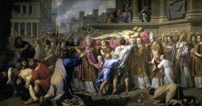 Philippe de Champaigne - Transferring The Bodies of St. Gervase and St. Protase