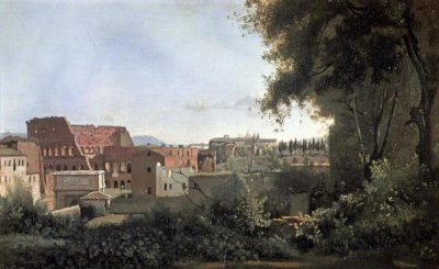 Jean-Baptiste-Camille Corot - Colosseum Seen Through The Farnese Gardens