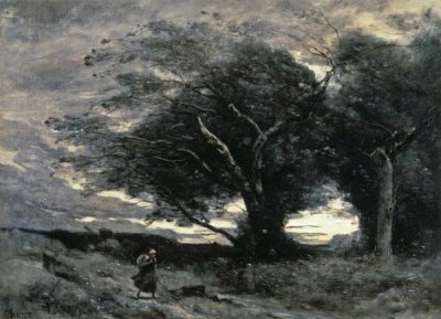 Jean-Baptiste-Camille Corot - Wind
