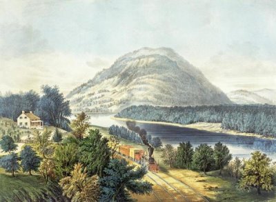 Currier and Ives - Lookout Mountain, Tennessee and The Chattanooga Railroad