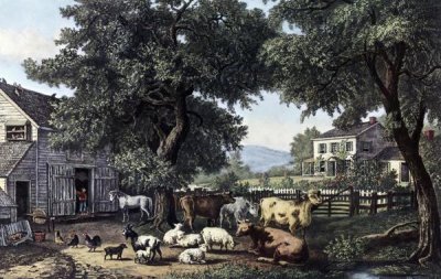 Currier and Ives - Old Homestead