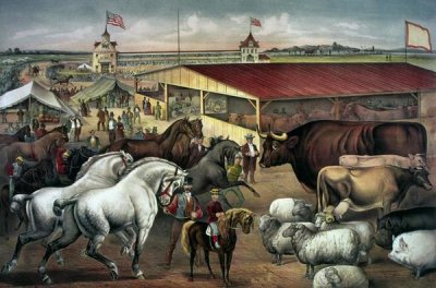 Currier and Ives - Sights at The Fair Ground