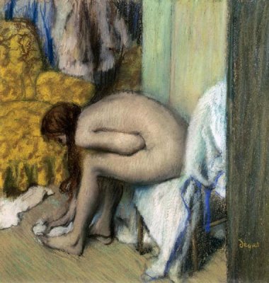 Edgar Degas - After the Bath, Woman Drying Her Feet, 1886