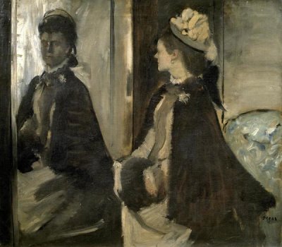 Edgar Degas - Portrait of Mrs. Jeantaud In The Mirror