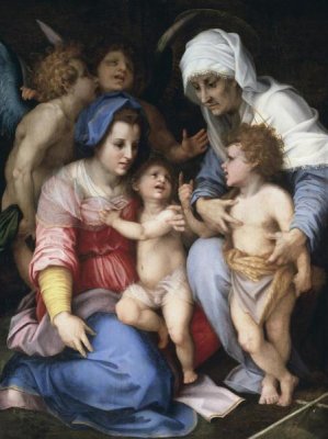 Andrea del Sarto - Holy Family With Angels