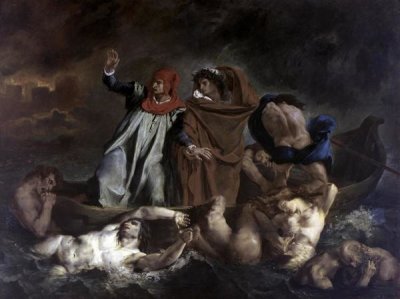 Eugene Delacroix - Dante and Virgil in Hell