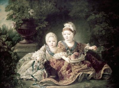 Francois Huber Drouais - Duc De Berry & Count De Provence As Children