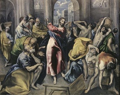 El Greco - Christ Driving Moneychangers From Temple