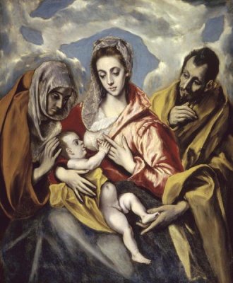 El Greco - Holy Family and Saint Anne
