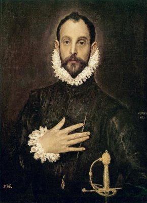 El Greco - Knight With His Hand On His Breast