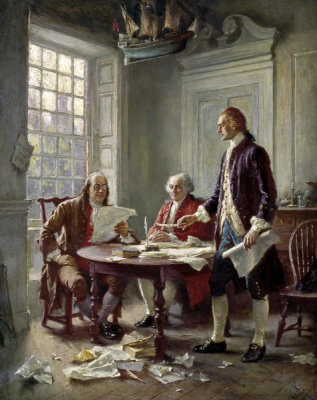 Jean Leon Gerome Ferris - Drafting the Declaration of Independence