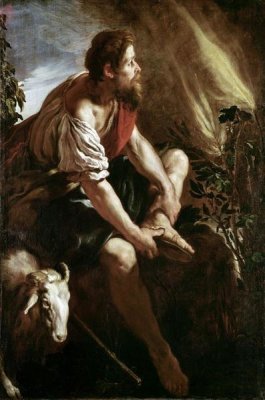 Domenico Fetti - Moses Before a Burning Bush