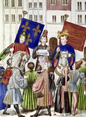 Jean Froissart - Proclamation of Truce Renewal: France & England