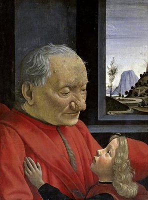 Portrait of An Old Man and His Grandson