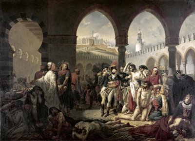Antoine-Jean Gros - Napoleon Bonaparte Visiting The Plague Stricken at Jaffa