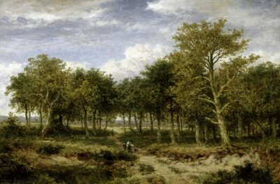 Benjamin Williams Leader - Wooded Landscape Near Surrey