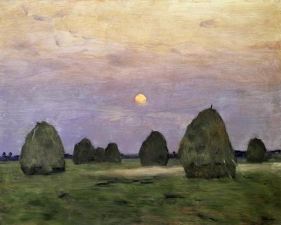 Isaak Levitan - Dawn/Dusk - Bundle of Hay