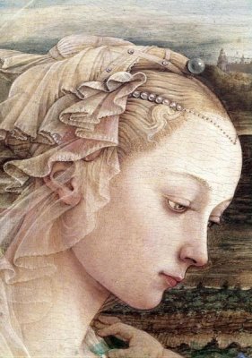 Filippo Lippi - Madonna & Child - Detail (Madonna)