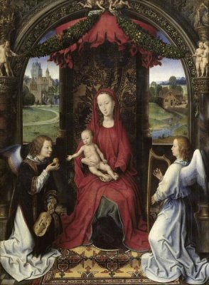 Hans Memling - Madonna and Child With Two Angels