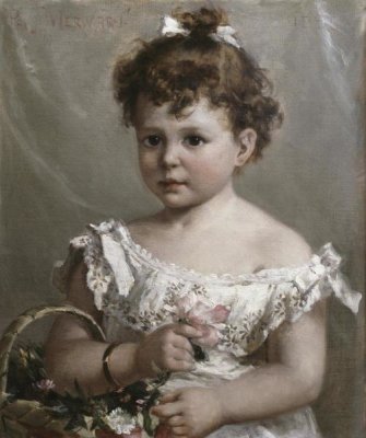 Paul Merwart - Helene Loeb Lyon As a Young Girl