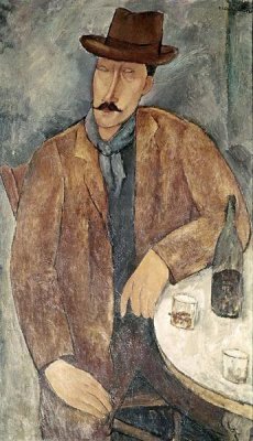 Amedeo Modigliani - Man With a Wine Glass