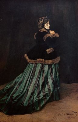 Claude Monet - Camille, the Woman in Green