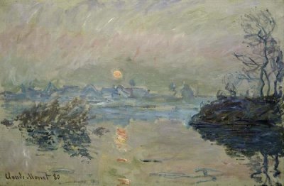 Claude Monet - Setting Sun (Soleil couchant)