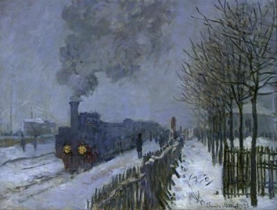 Claude Monet - Train in the Snow, 1875