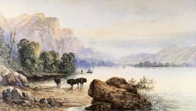 Thomas Moran - Buffalo Watering
