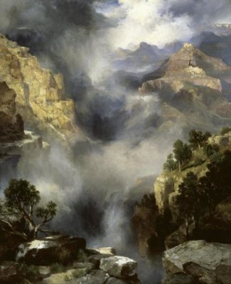 Thomas Moran - Mist in the Canyon