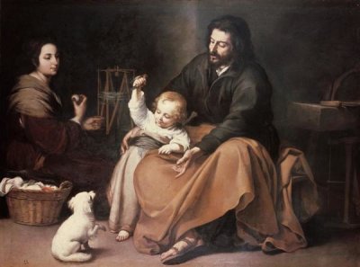 Bartolome Esteban Murillo - Holy Family With a Bird