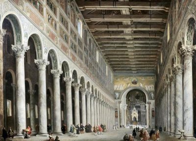 Giovanni Paolo Panini - Interior of San Paolo Fuore Le Mure, Rome