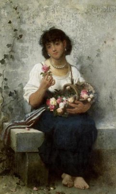 Leon Jean Basile Perrault - Rose Seller