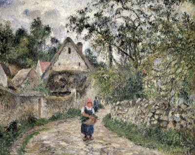 Camille Pissarro - Village Street at Valhermeil