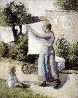 Camille Pissarro - Woman Hanging Laundry