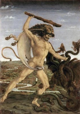 Piero del Pollaiolo - Hercules and The Lernaean Hydra